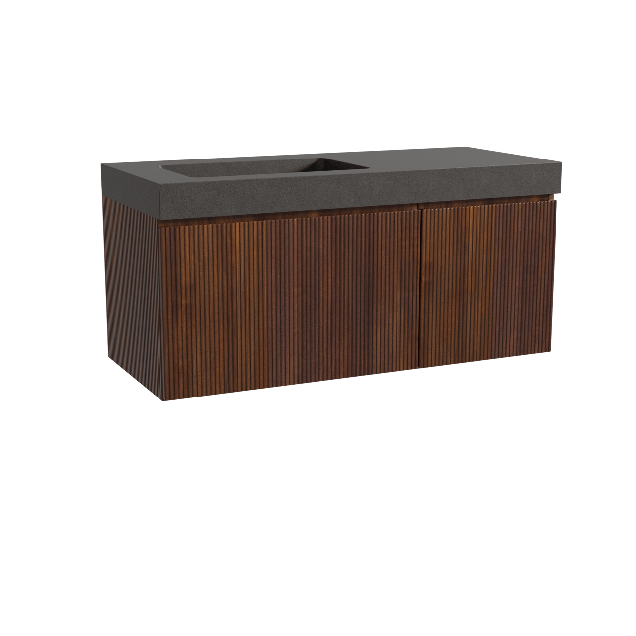 Storke Ribs Badmöbel Set mit Scuro High Waschtisch