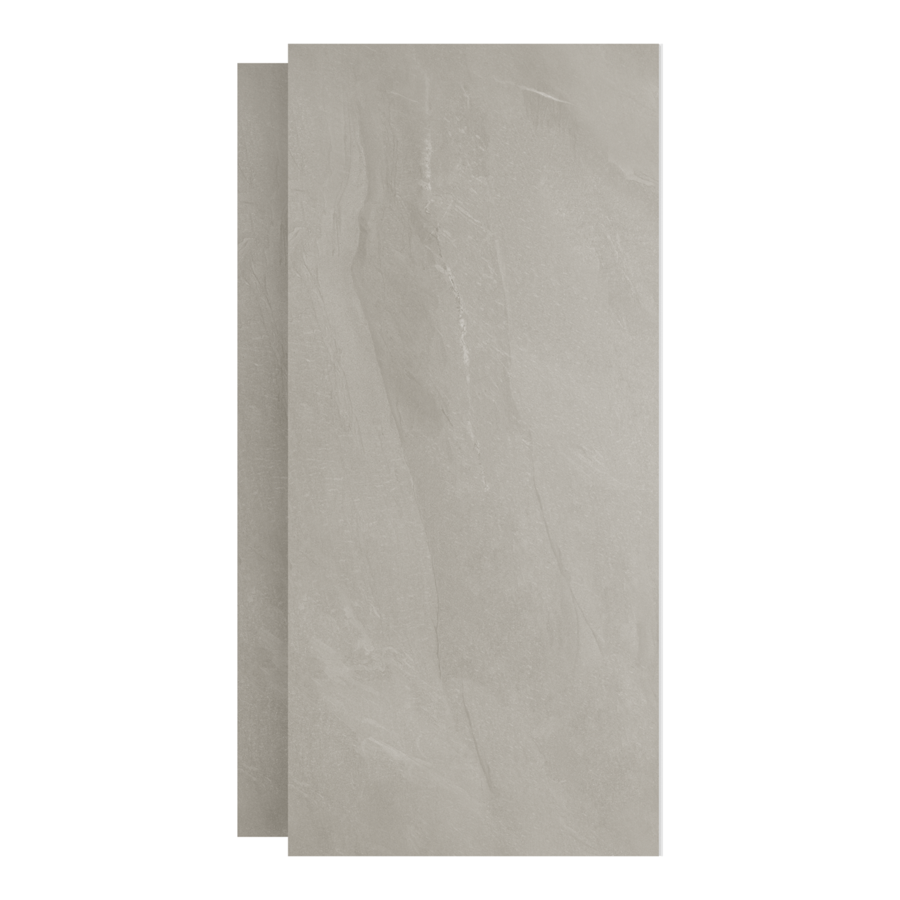 Luca Varess Groovy Duschrückwand Set 2 x 120x260 cm, SPC, Bali Light Grey