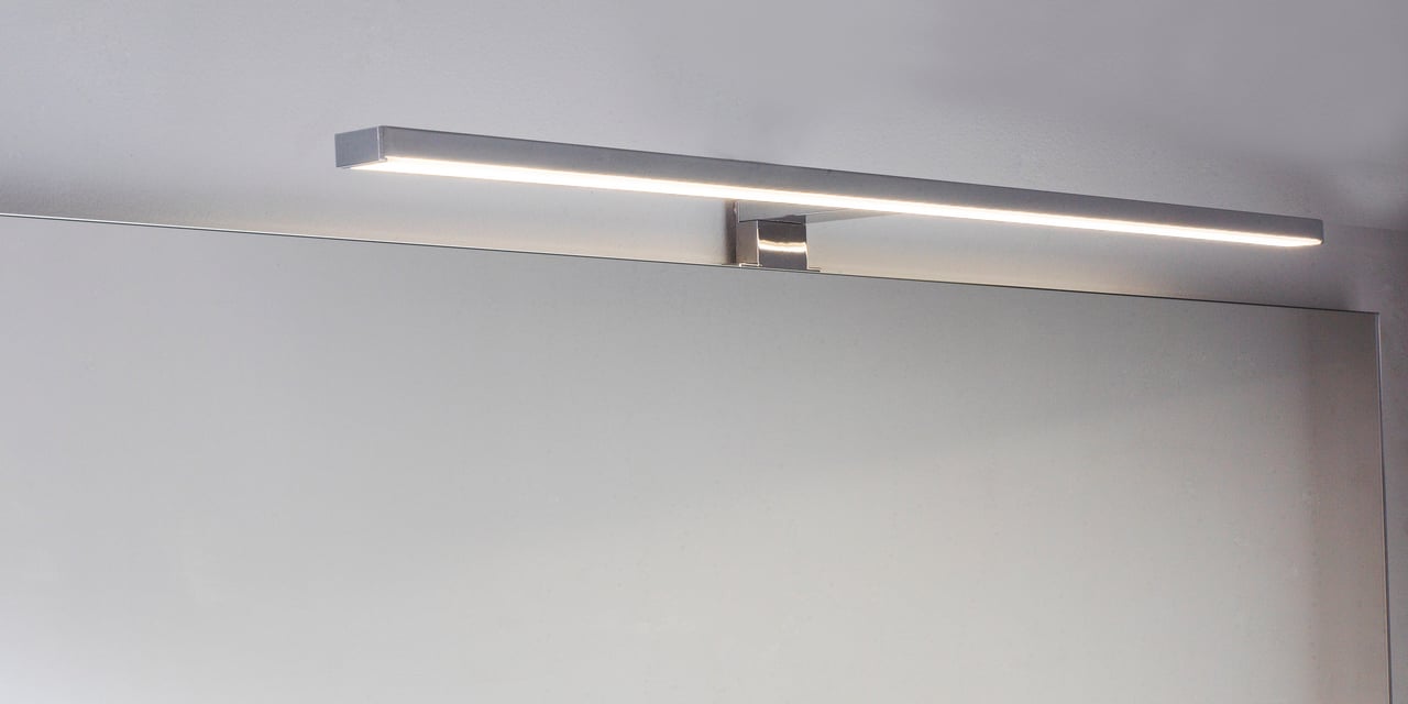 Balmani Cubico LED luminaire 80 cm chrome, 4100K