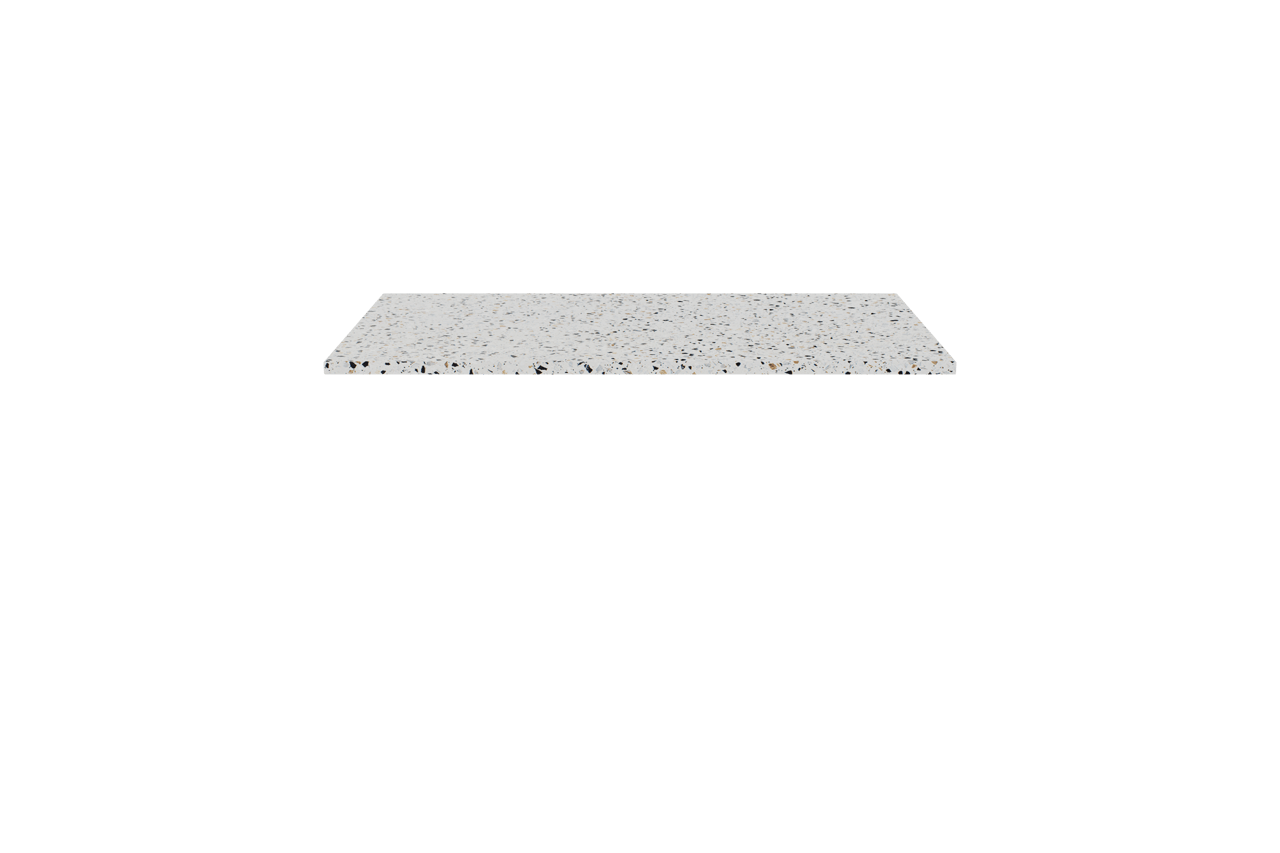 Balmani Stretto tablette simple Bianco Nero terrazzo 90 x 55 cm