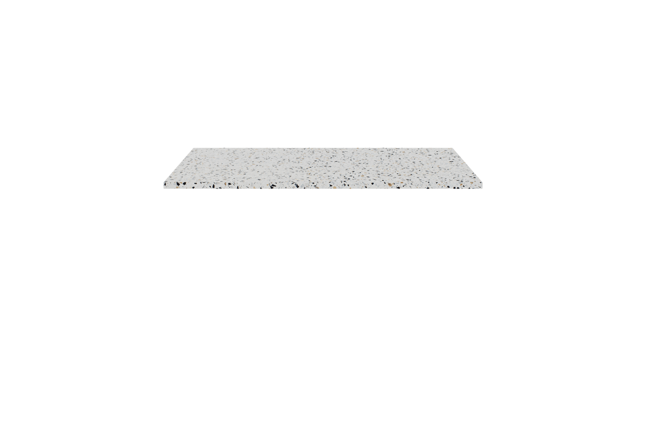 Balmani Stretto tablette simple Bianco Nero terrazzo 90 x 55 cm