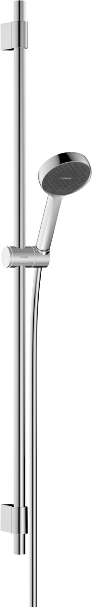 Hansgrohe Activera Select S 95 Duschstange 105 cm mit Brausekopf 9,5 cm, 2 Strahlarten, Chrom glänzend