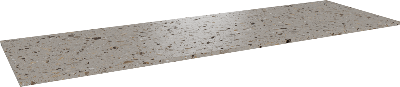 Balmani Stretto tablette simple ou double terrazzo greige 180 x 55  cm