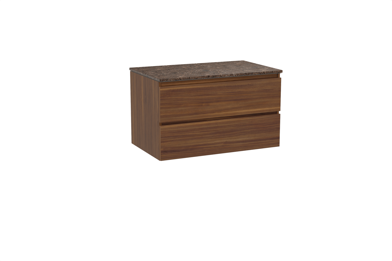 Balmani Lucida meuble salle de bains avec tablette pour vasques Stretto