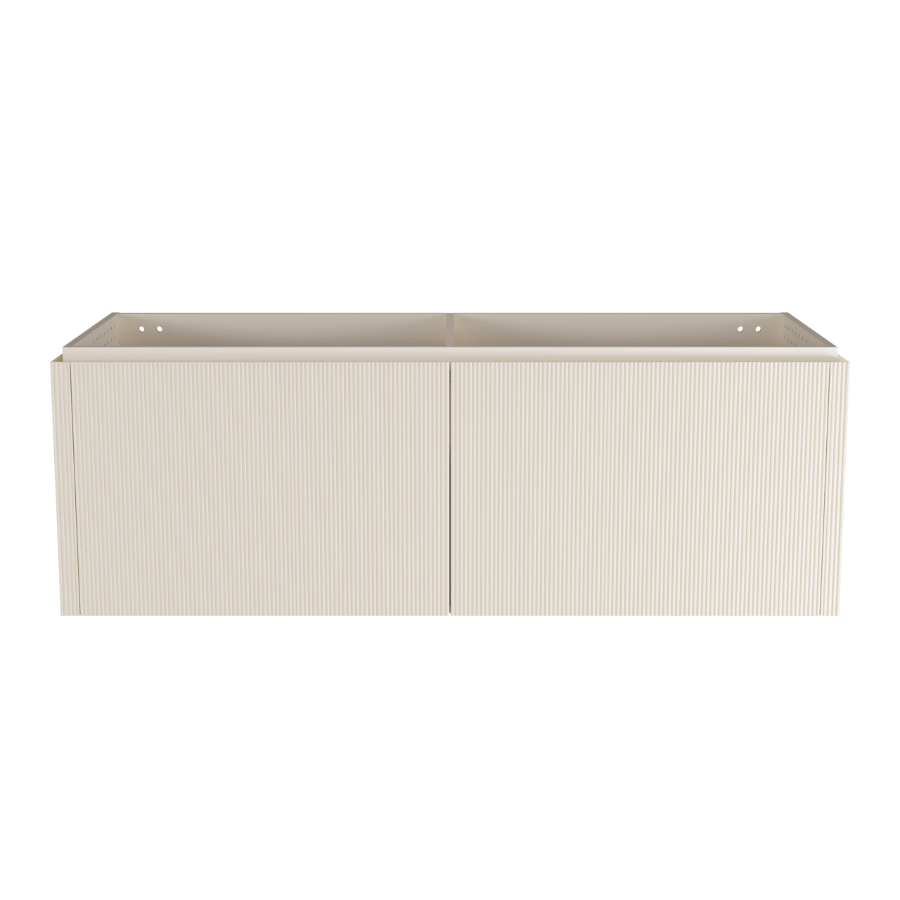 Balmani Eclips zwevende wastafelonderkast 150 x 55 cm Sandbeige 4 lades vert. sym. Groef