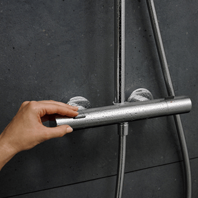 Hansgrohe Pulsify S260 Puro thermostatische kraan regendoucheset glanzend chroom