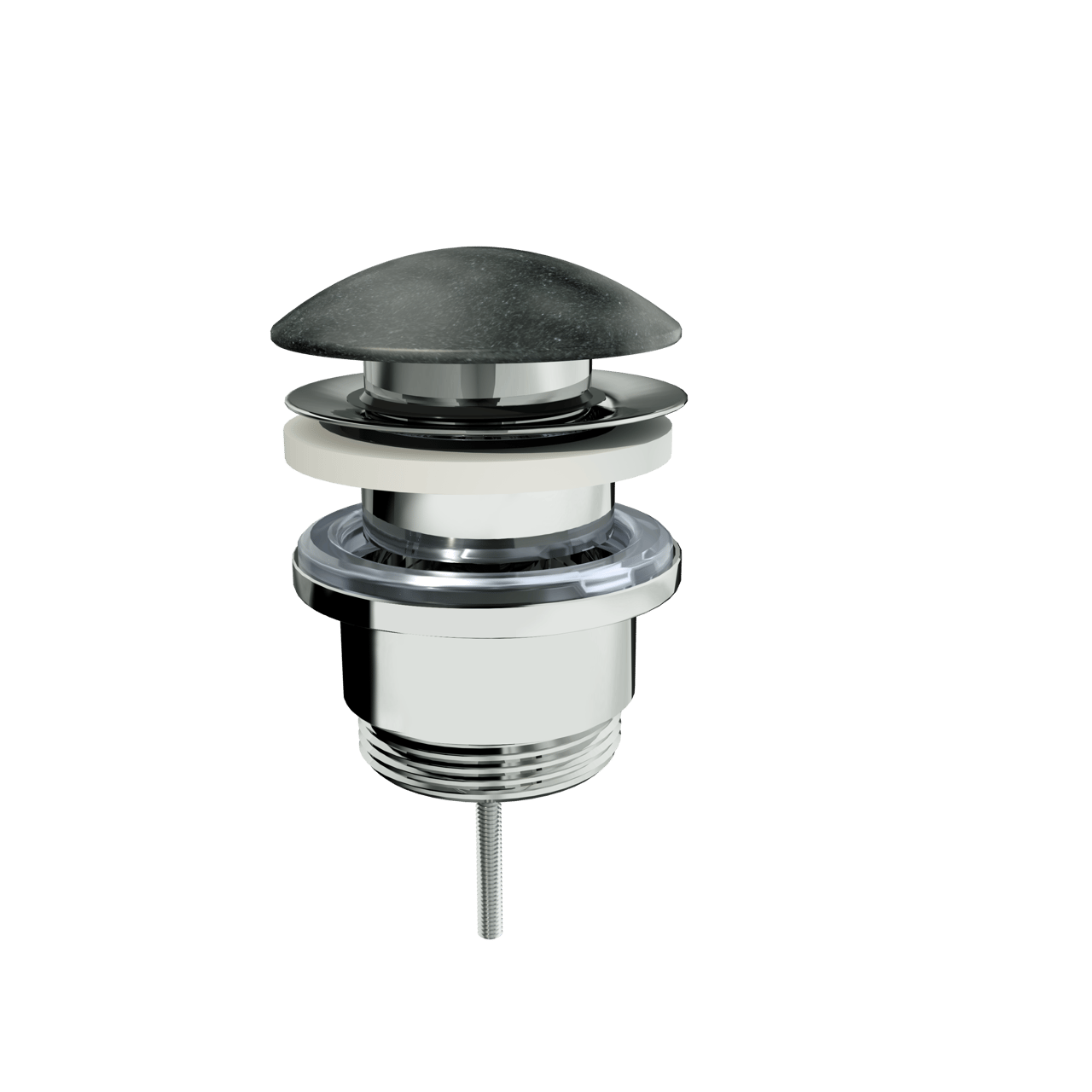 Balmani Click Curved Ablaufventil, verriegelbar, Granit