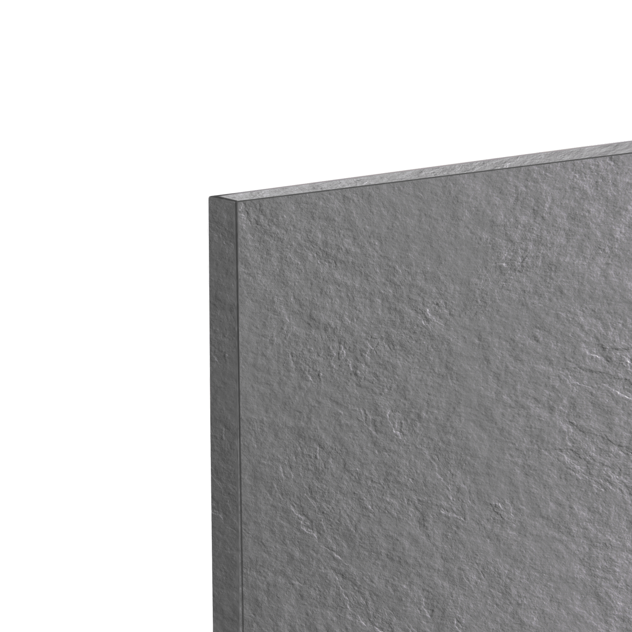 Balmani Zeno panneau mural de douche 140 x 220 cm marbre composite gris foncé texture ardoise