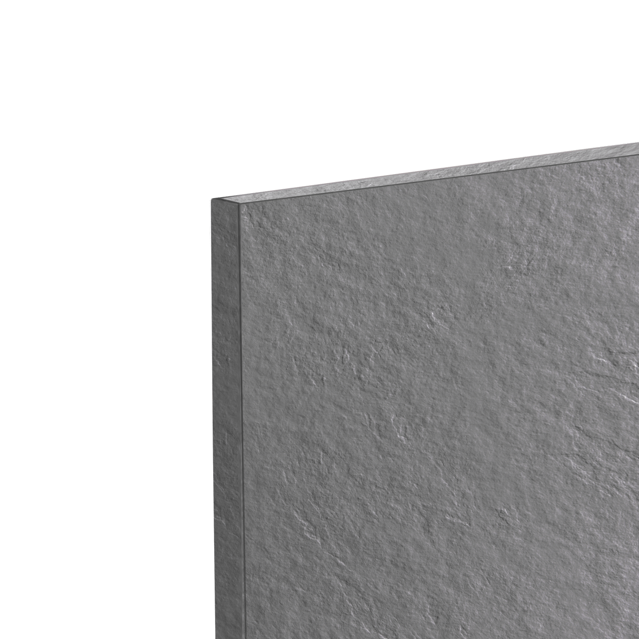 Balmani Zeno douchewandpaneel 90 x 260 cm composietmarmer donkergrijs leisteenstructuur