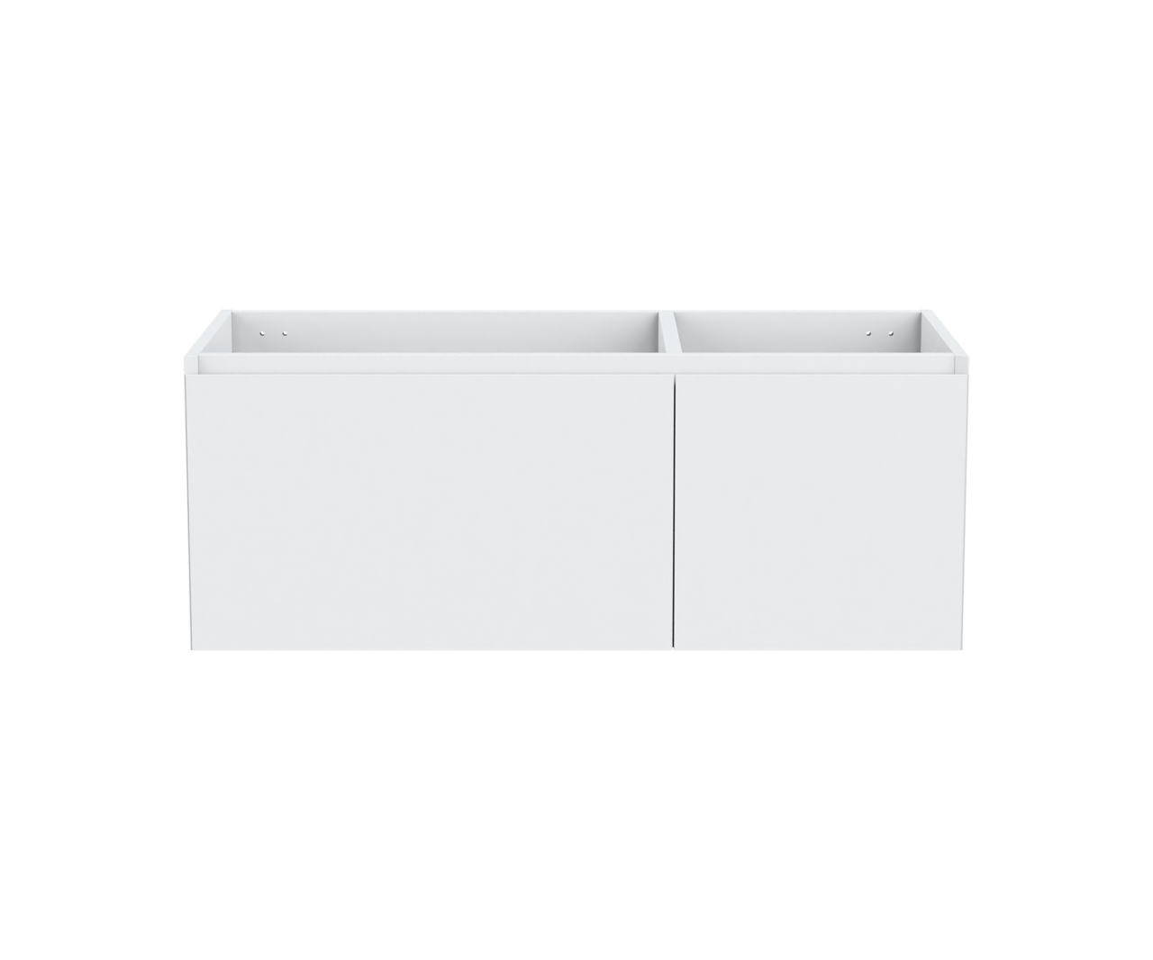 Balmani Idra zwevende wastafelonderkast 120 x 55 cm asymmetrisch links mat wit 4 lades