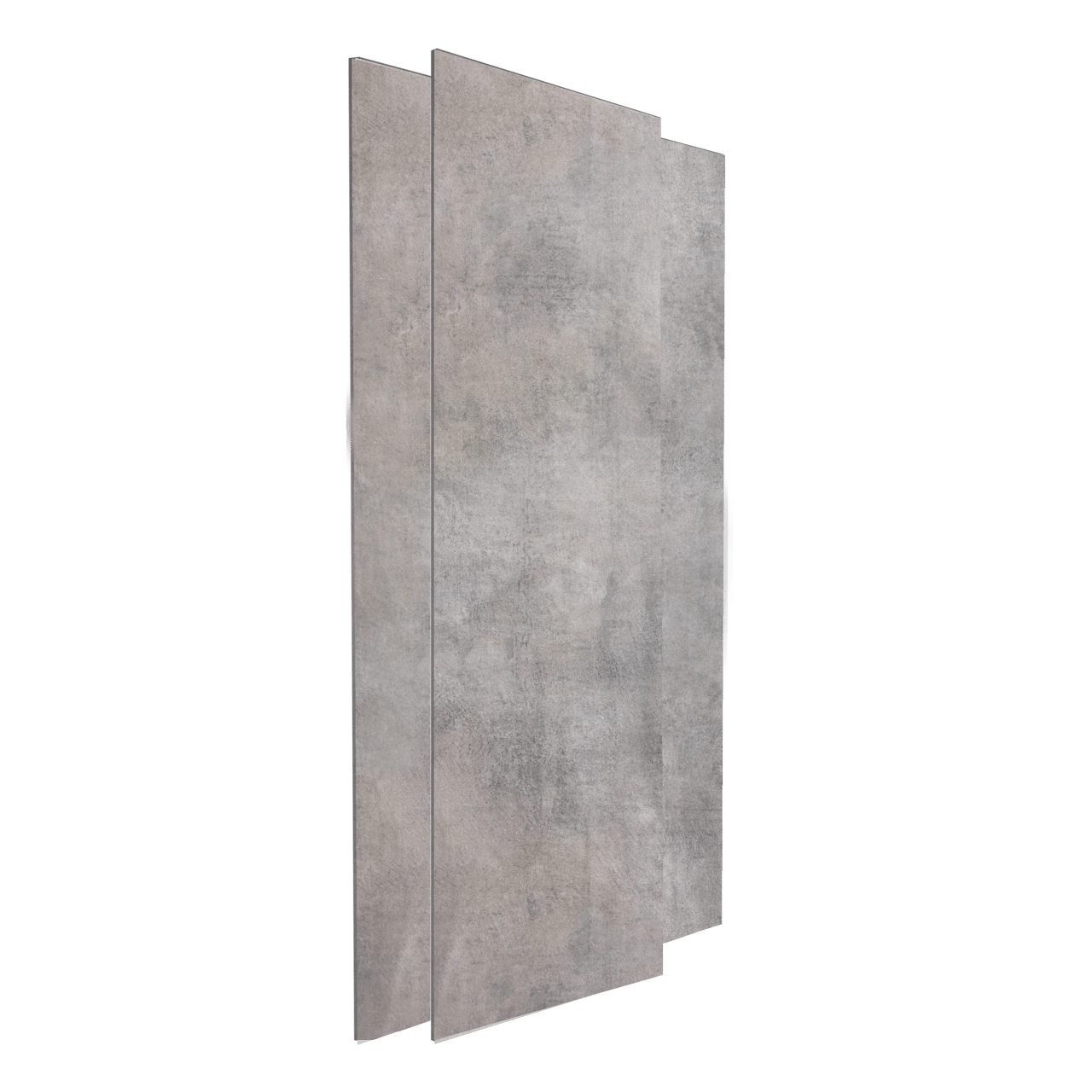 Linie Plato set douchewandbekleding set 120x260 & 90x260 cm pvc donkergrijs Dakota