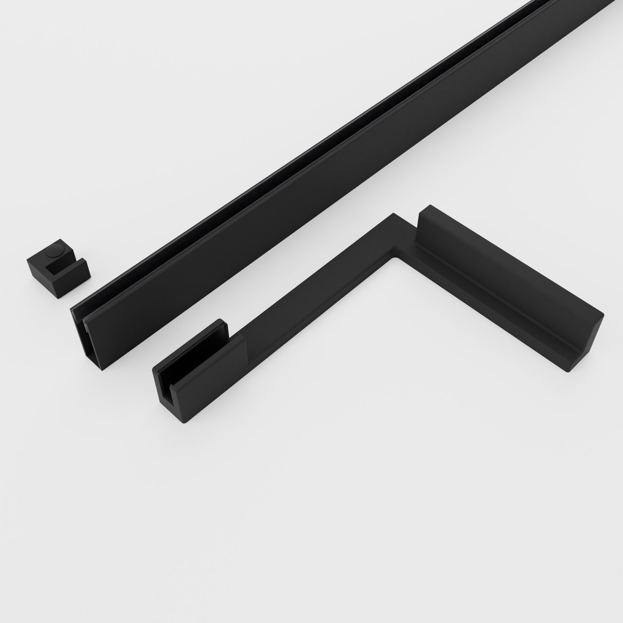 Balmani Modular L-Shape rechts profielenset mat zwart