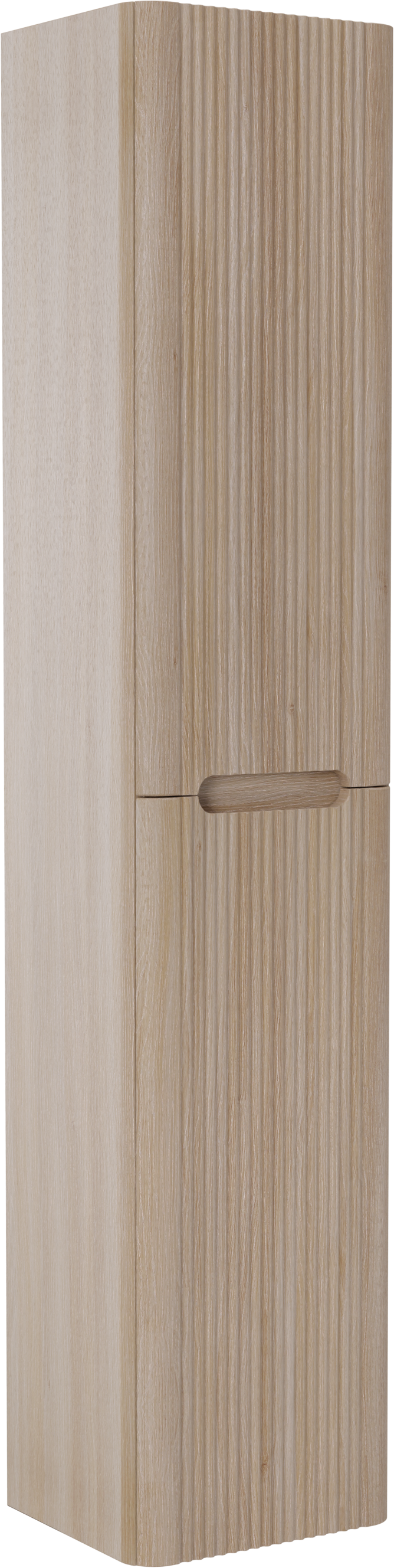 Linie Curvo colonne salle de bains suspendu chêne clair 35 x 30 x 170 cm Nervure sym. vert.