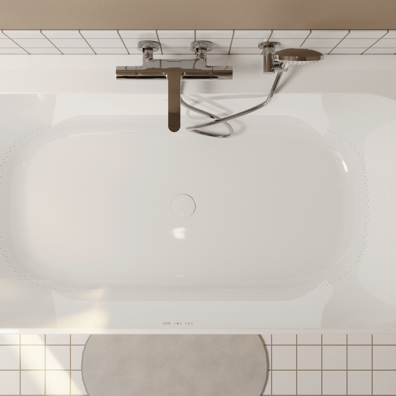 Luca Varess Laguna hoekbad rechts airmassage met LED 170 x 85 cm acryl Hoogglans Wit