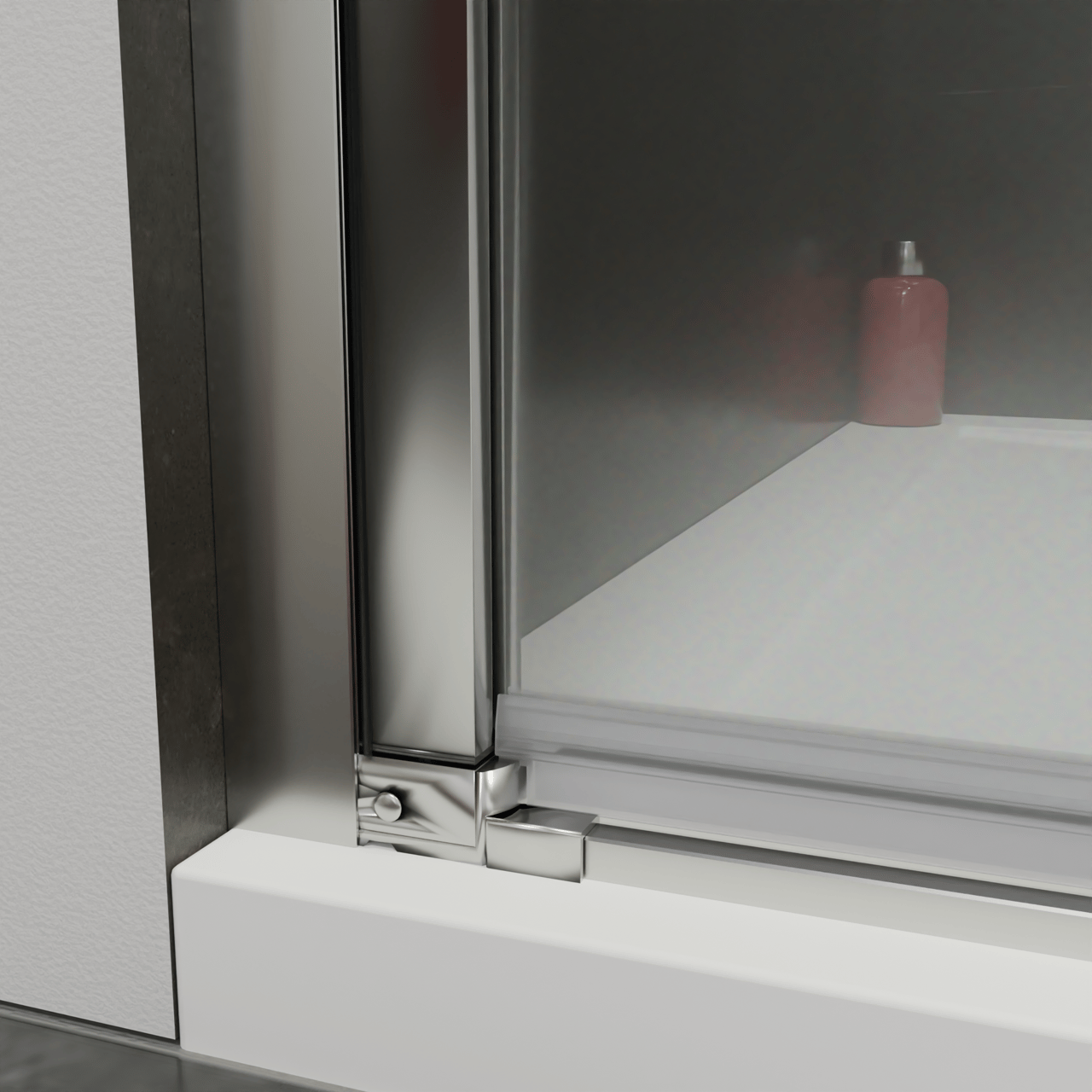 Luca Varess Kuresa douche draaideur 95 x 200 cm helder glas glanzend chroom profiel