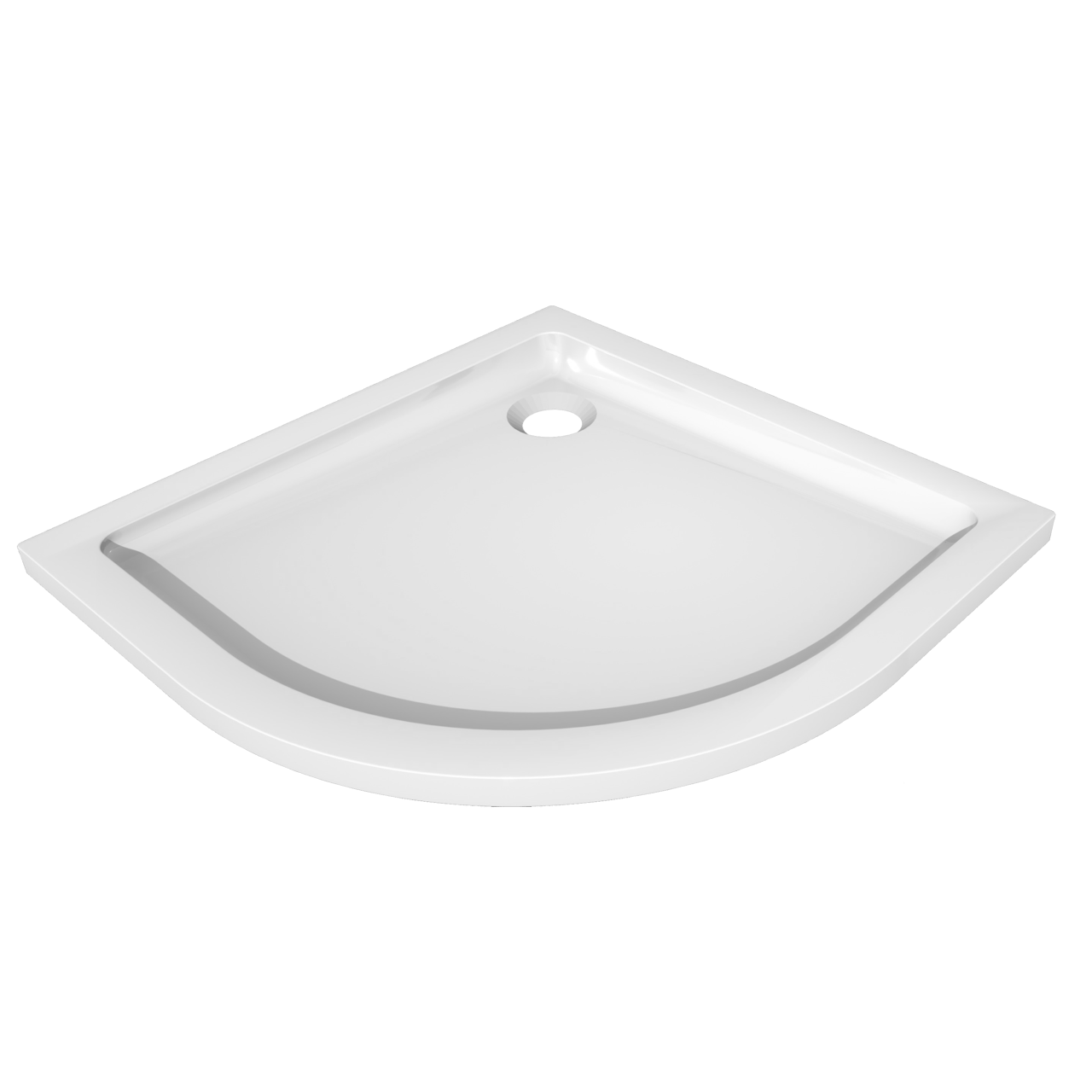 Linie Mango Duschwanne: 90 x 90 cm, Acryl, Weiß glänzend