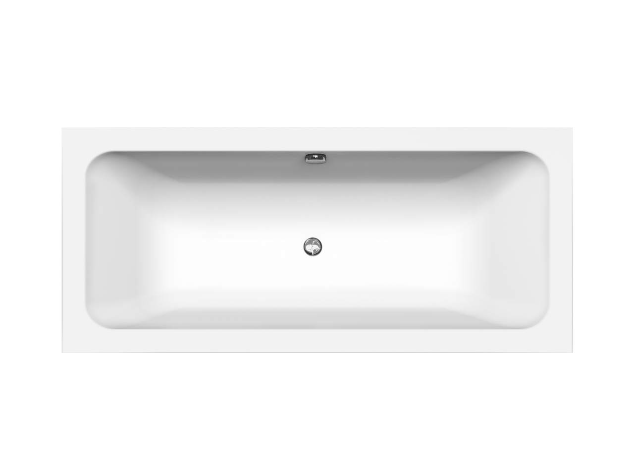 Luca Varess Viticcio tweepersoons inbouwbad 170 x 75 cm acryl mat wit