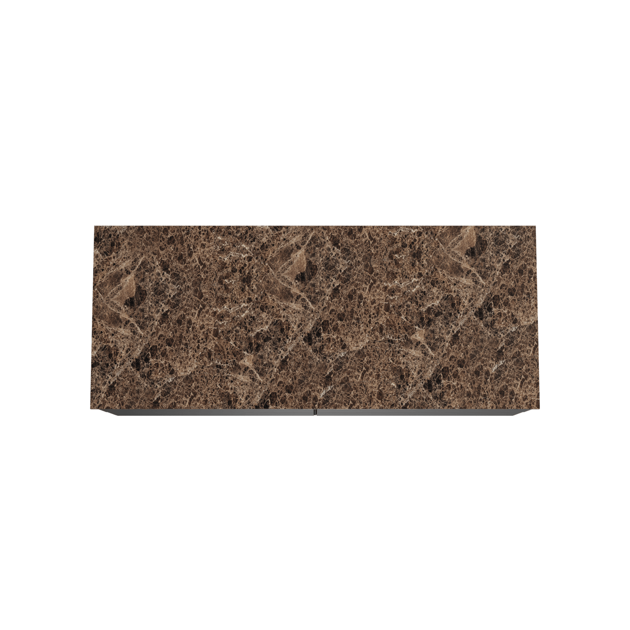 Balmani Mitra meuble salle de bains suspendu 135 x 55 cm noir mat avec Stretto tablette simple ou double en marbre dark emperador