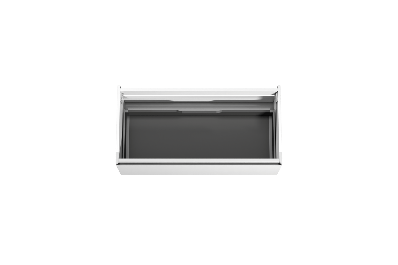 Storke Edge zwevende wastafelonderkast 105 x 52 cm glanzend wit 1 lade