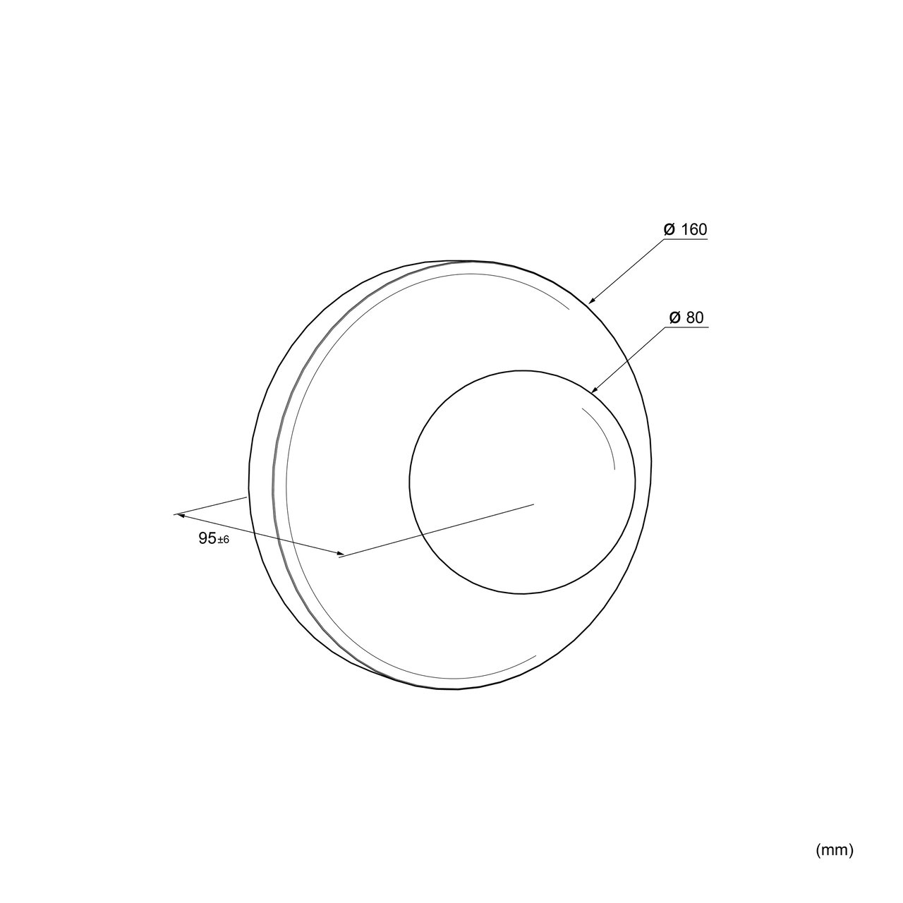 Balmani Pelota Disc small LED Luminaire 16 cm blanc/noir terrazzo