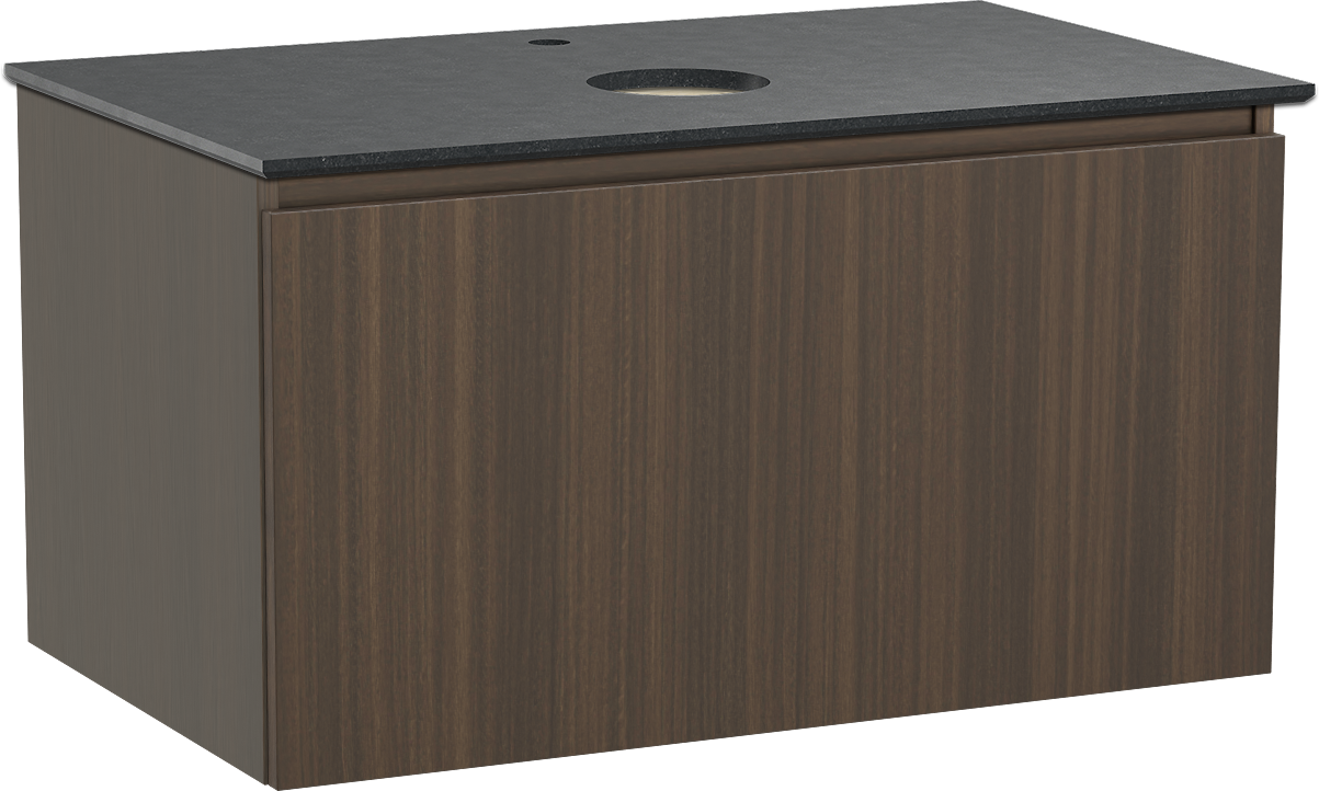 Balmani Sfera badkamermeubel met Facetta wastafelblad voor waskom(men)