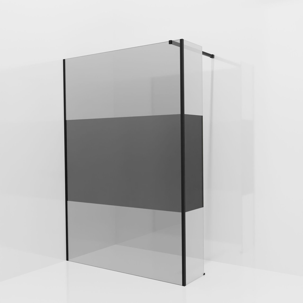 Balmani Modular douche à l'italienne avec paroi latérale fixe: 140 x ...