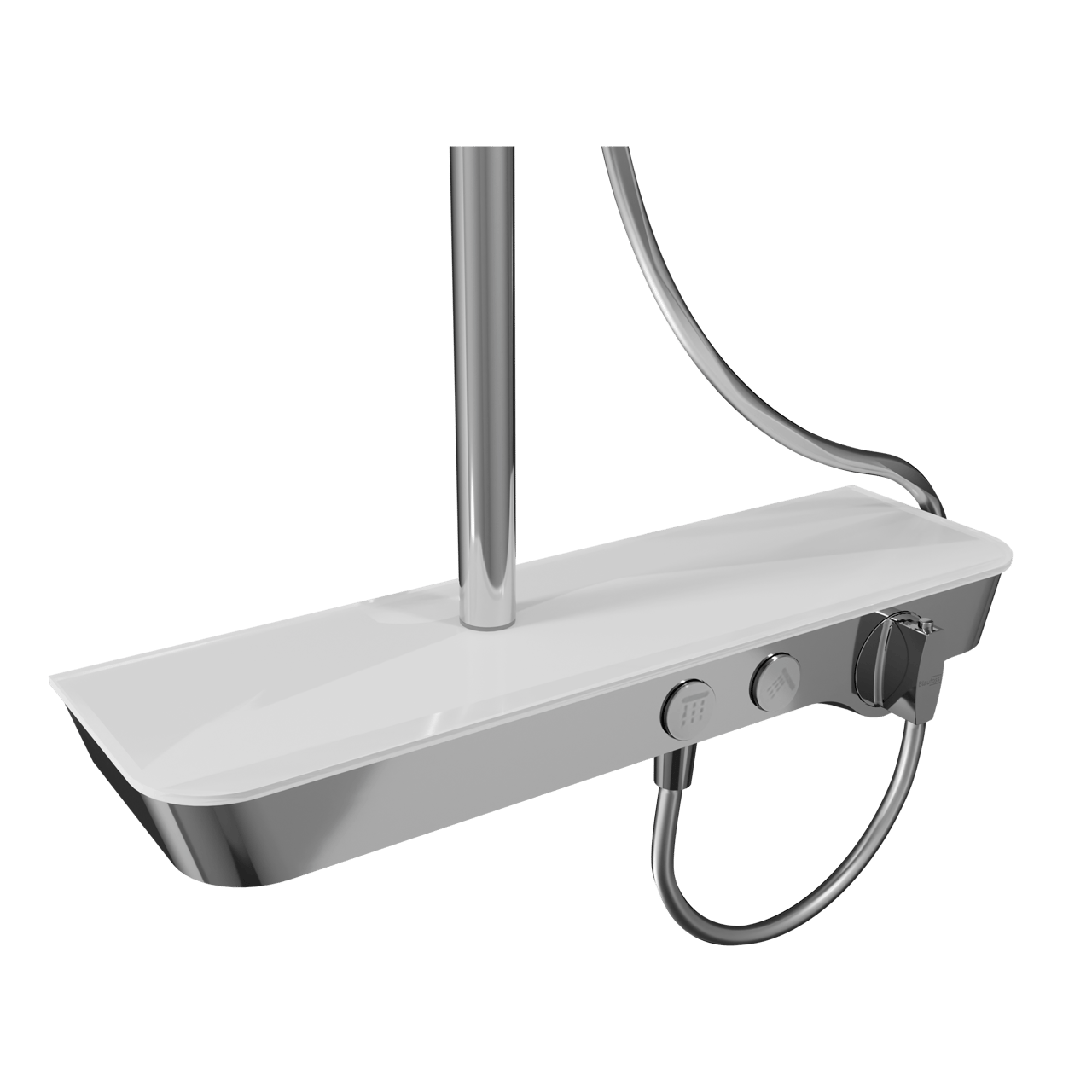 Blaufoss Dreamblade MT 250 Duschsystem: Chrom und Weiß glänzend