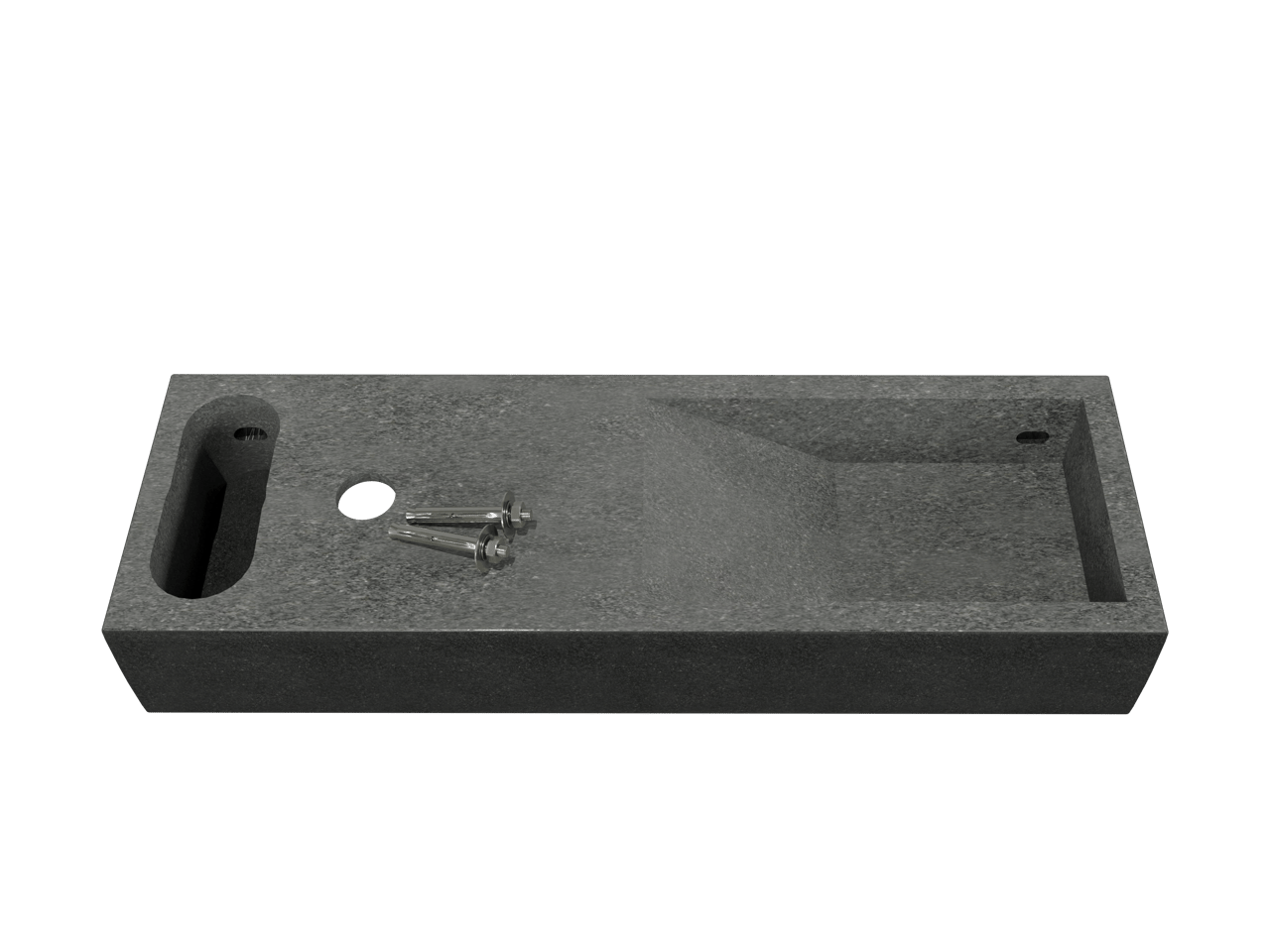 Balmani Mood handenwasser 65 x 20 cm Verzoete Graniet