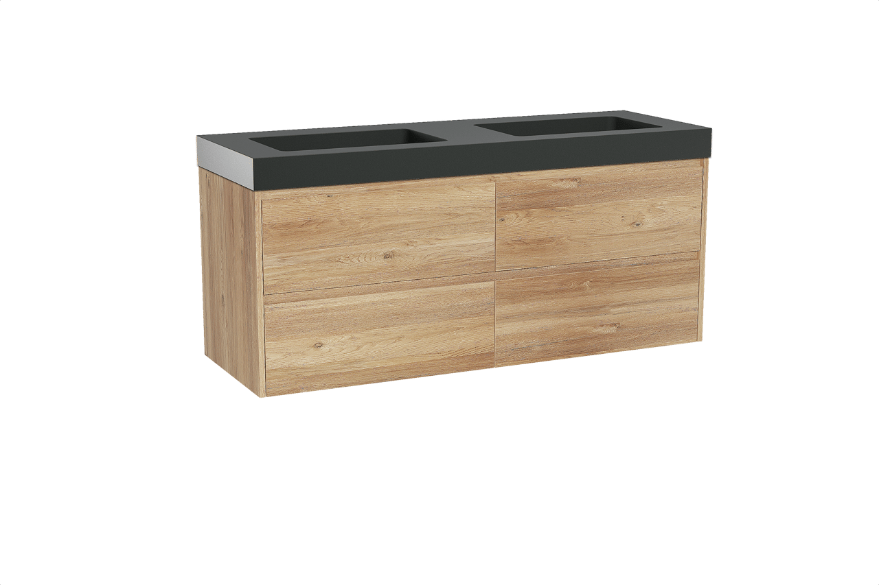 Storke Seda Badmöbel Set mit Scuro High Waschtisch