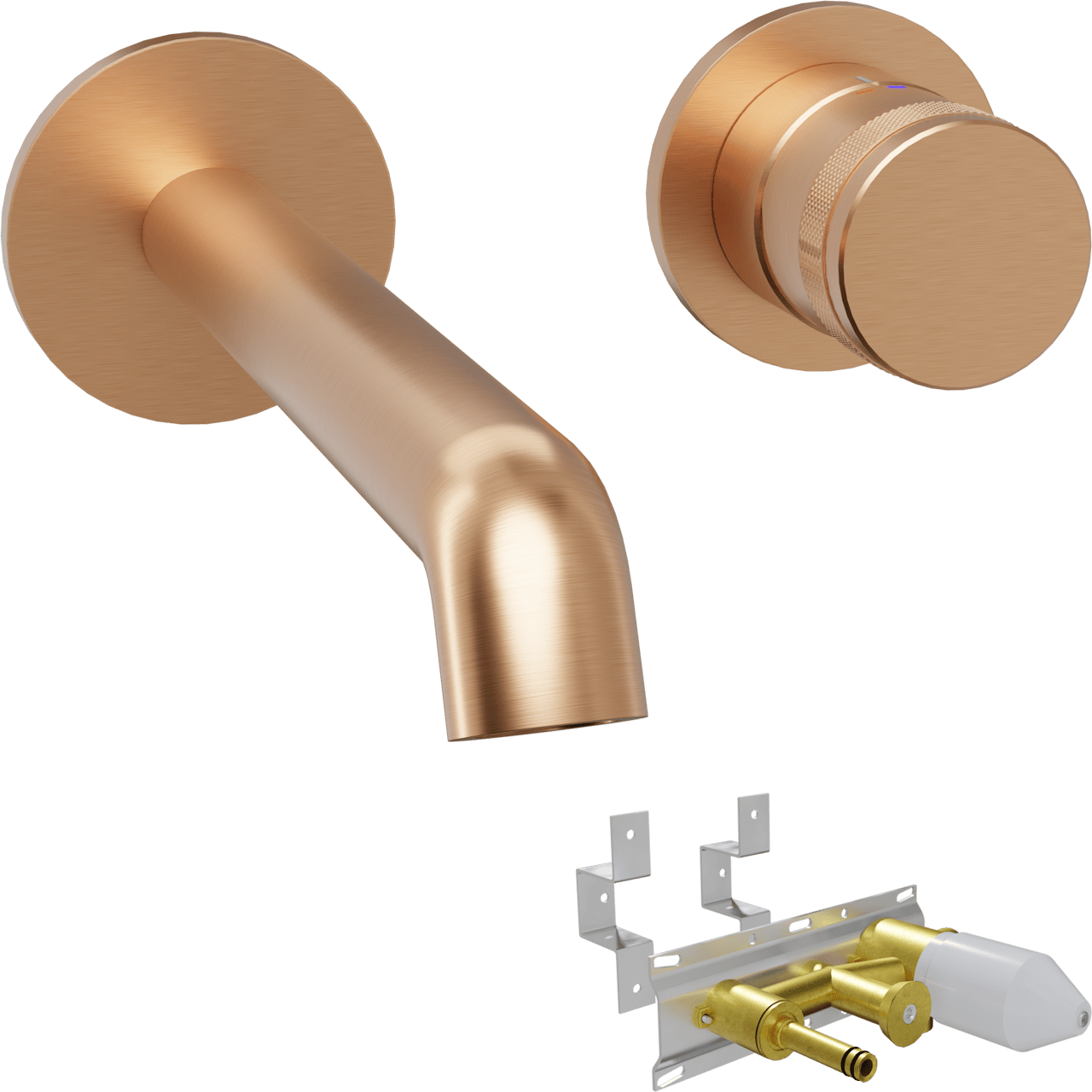 Blaufoss Pavilion Unterputz-Waschbecken Armatur: Brushed Rosegold, Einbauelement inklusive