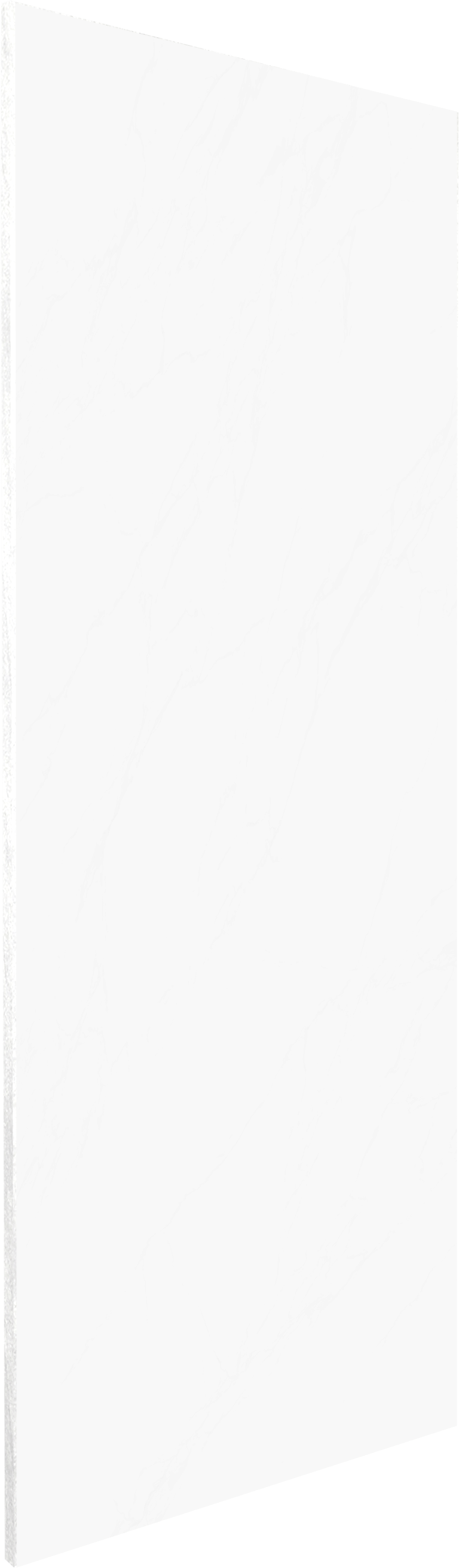 Balmani Piatto Duschrückwand: 90 x 220 cm, Solid Surface, Weiß matt