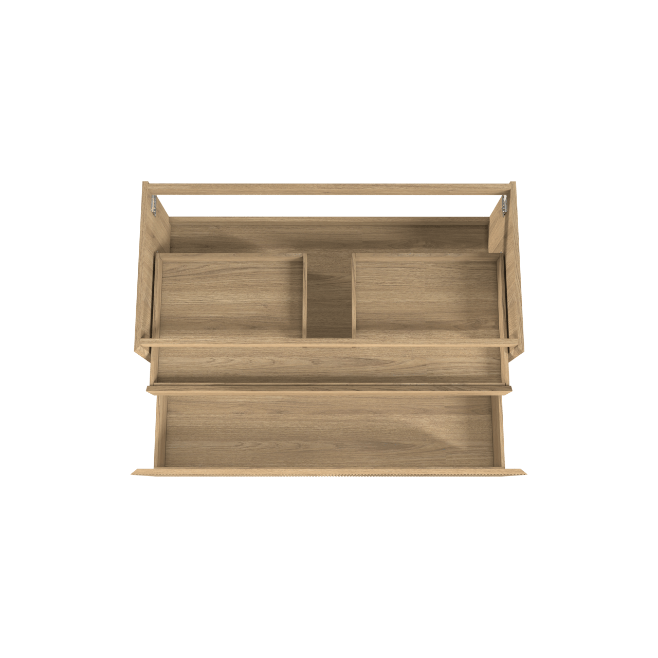 Balmani Fila meuble sous-vasque suspendu 120 x 55 cm plaqué chêne naturel 2 tiroirs