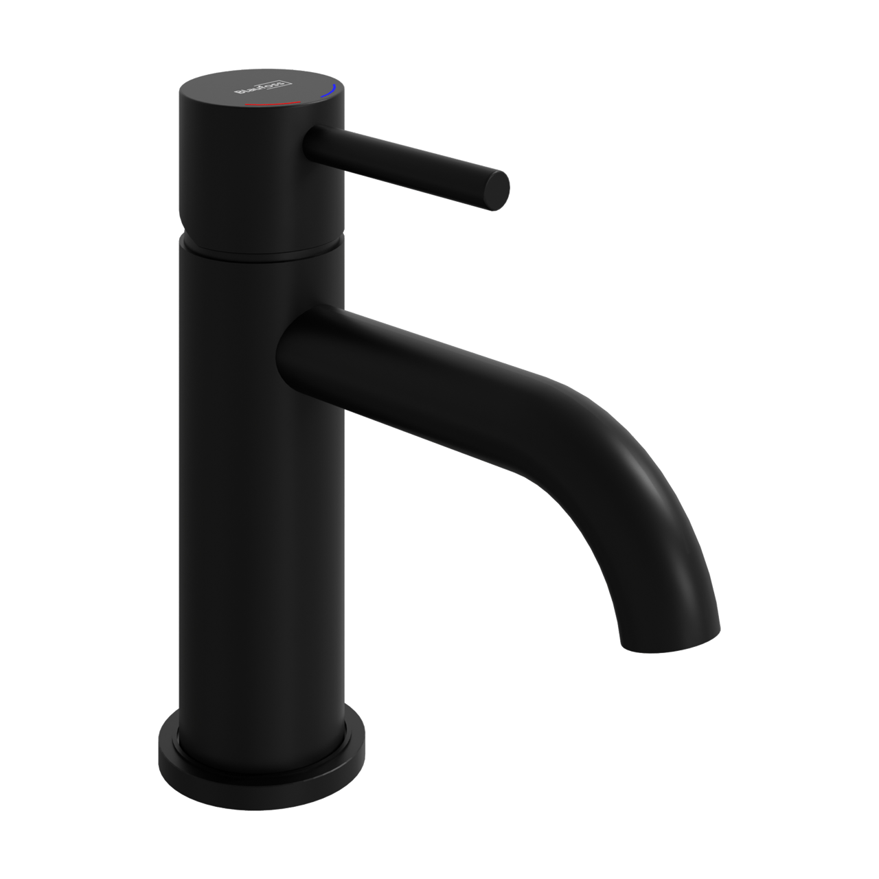 Blaufoss Round S Waschbecken Armatur: Schwarz matt