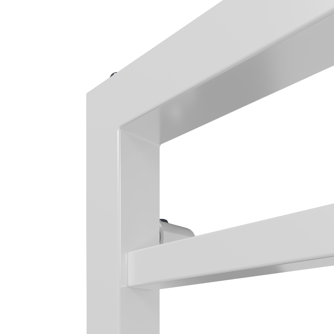 Vipera Listona enkele handdoekradiator 50 x 180 cm elektrische verwarming glanzend wit  500W, weerstand inbegrepen