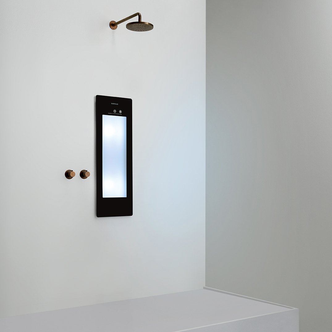 Sunshower Plus S Infrarood en UV Inbouw black