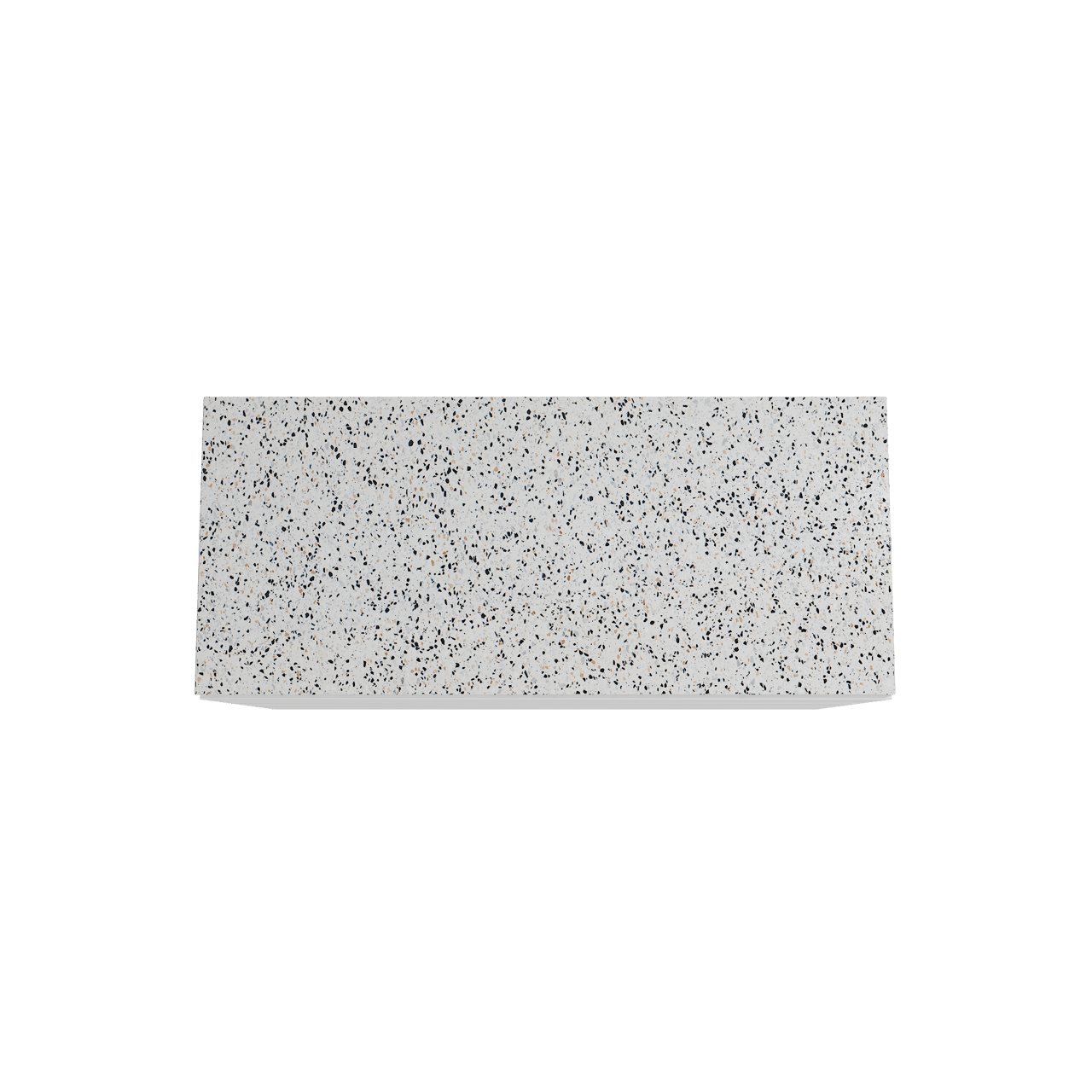 Storke Edge meuble salle de bains à poser 120 x 52 cm blanc mat avec Tavola tablette simple ou double en blanc/noir mat terrazzo