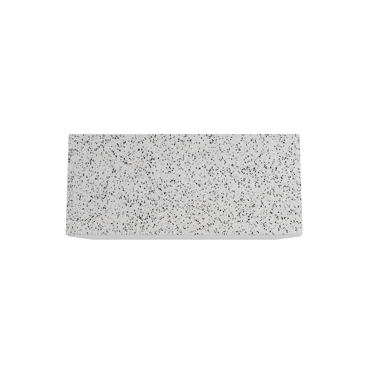 Storke Edge meuble salle de bains à poser 120 x 52 cm blanc mat avec Tavola tablette simple ou double en blanc/noir mat terrazzo