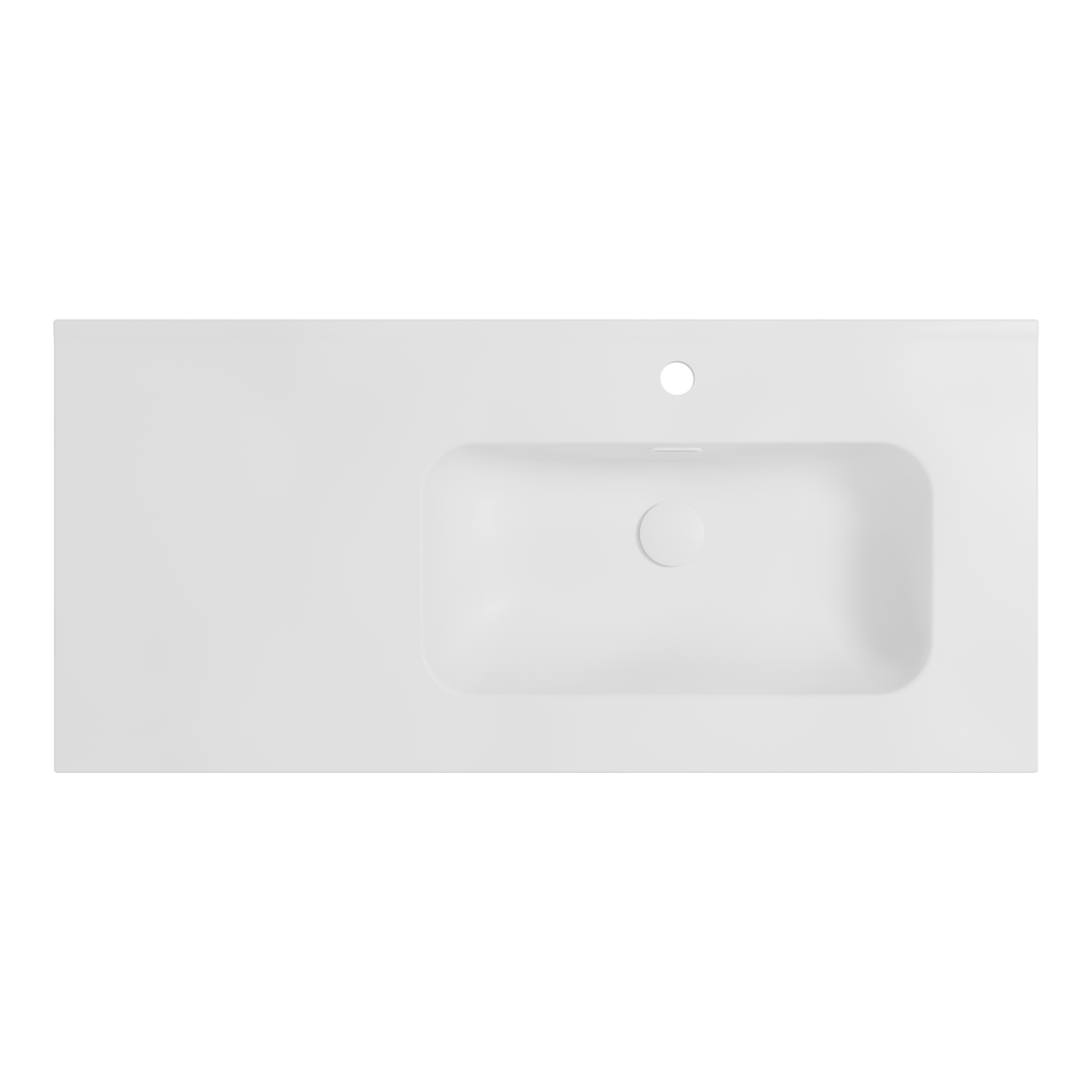 Balmani Nostra asymmetrisch rechtse wastafel porselein mat wit 100 x 46 cm