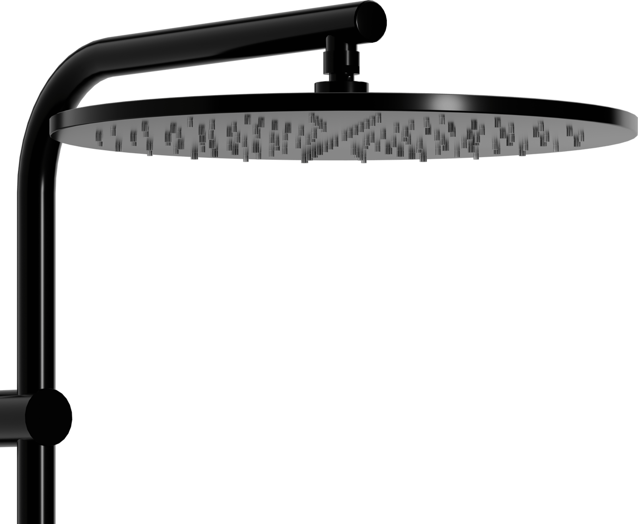 Blaufoss Round 300 colonne de douche de pluie mitigeur Noir Mat