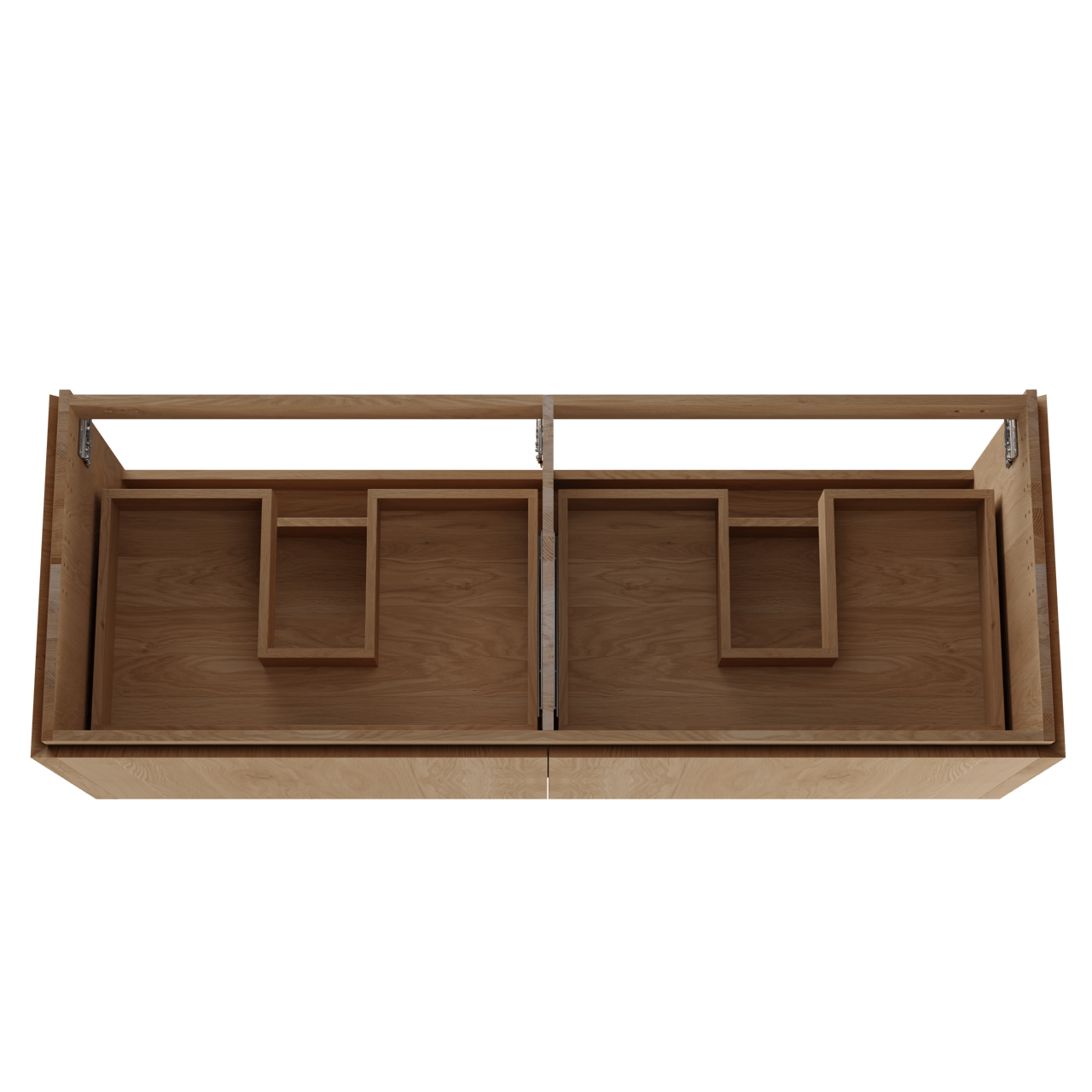 Balmani Eclips zwevende wastafelonderkast 150 x 55 cm natuur eik 4 lades