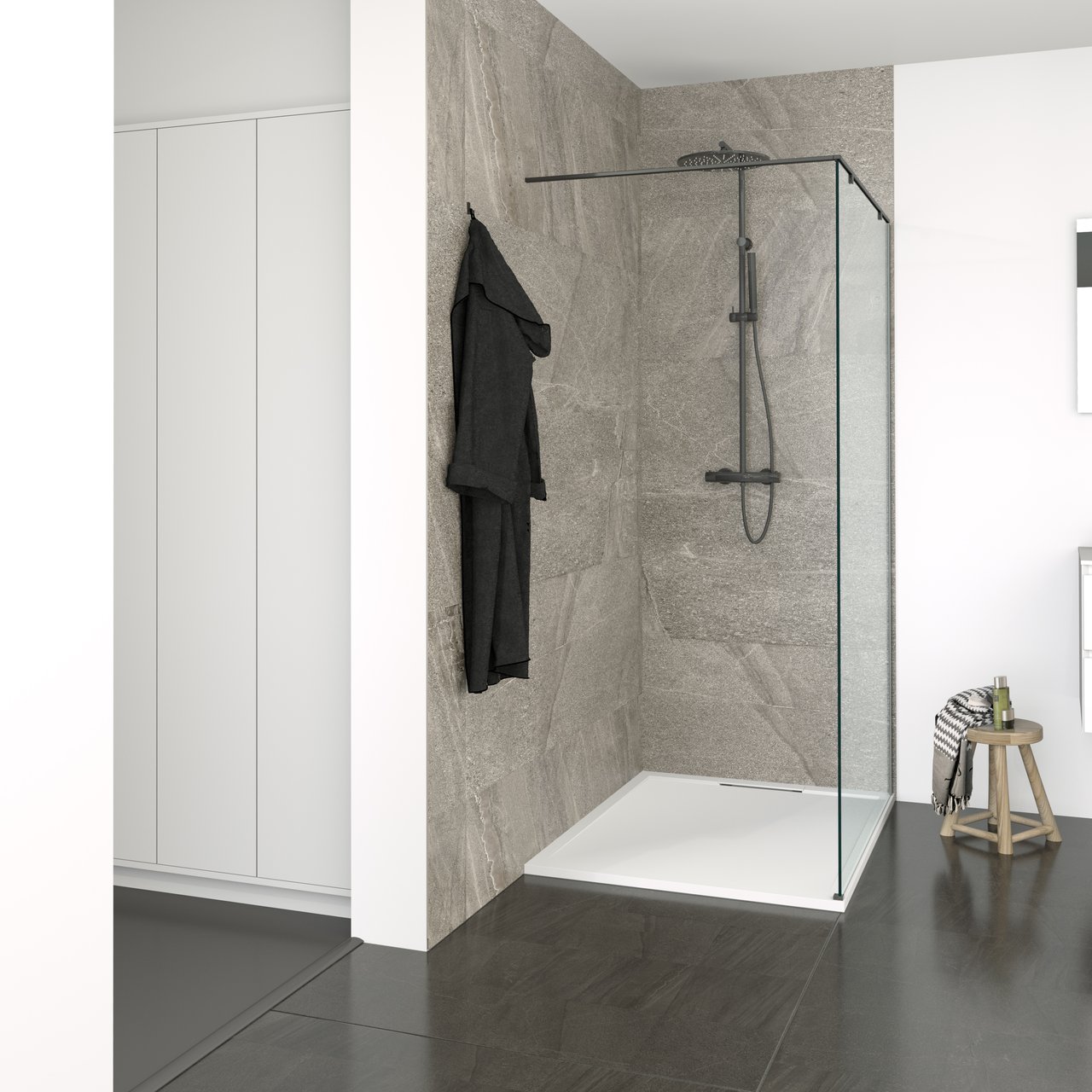 Balmani BMSS Crest stabilisatiestang rechts 112x102cm mat zwart