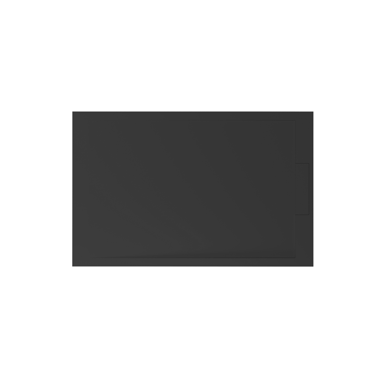 Balmani Andes douchebak 140 x 90 cm top solid Mat Zwart