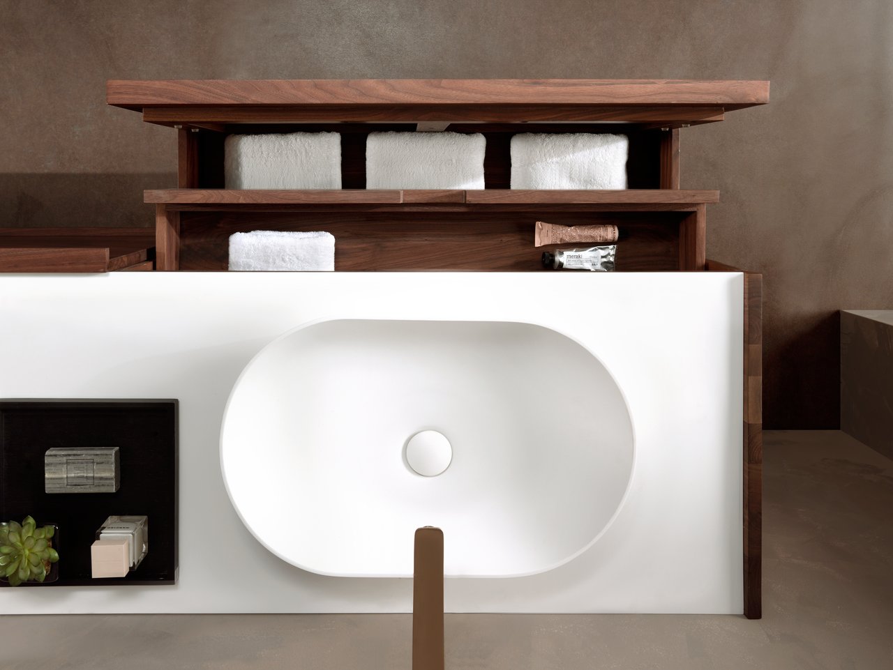 Balmani Still waskom matte Solid Surface ovaal 54 x 34 cm