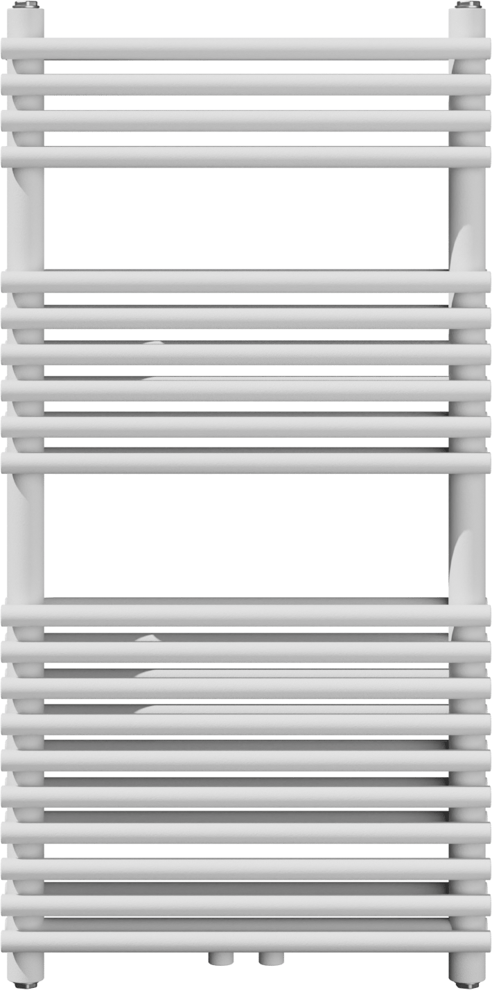 Vipera Alegria dubbele handdoekradiator 50 x 100 cm centrale verwarming mat wit zij- en middenaansluiting 929W