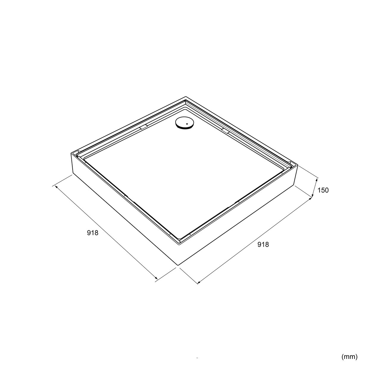 Luca Varess Talan cabine de douche avec portes pivotantes 90 x 90 cm verre transparent profil noir mat