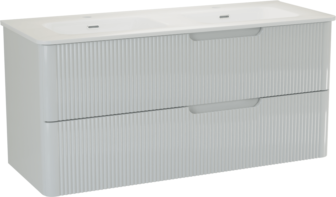 Linie Curvo badkamermeubel met Baro Curvo wastafel