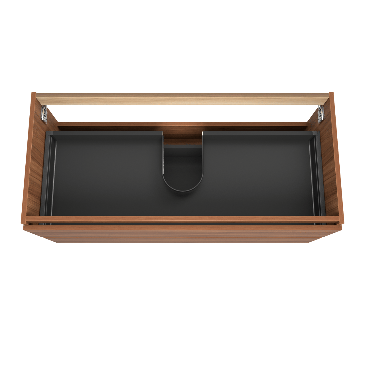 Balmani Lucida zwevende wastafelonderkast 120 x 55 cm notenhout 2 lades