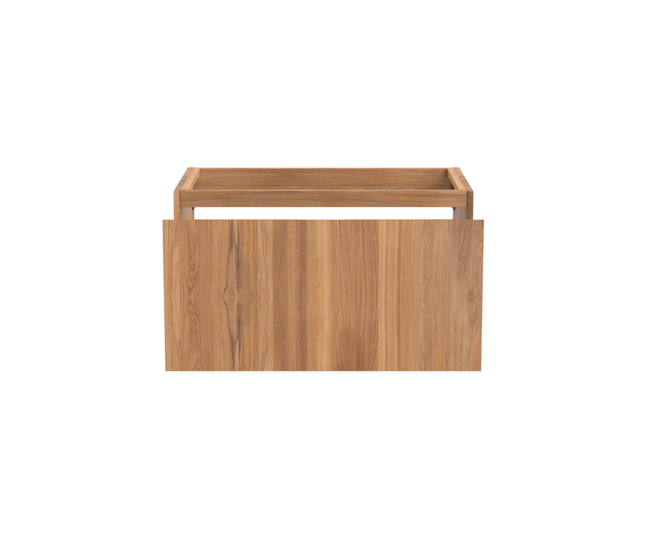 Balmani Idra zwevende wastafelonderkast 90 x 55 cm teakhout 2 lades