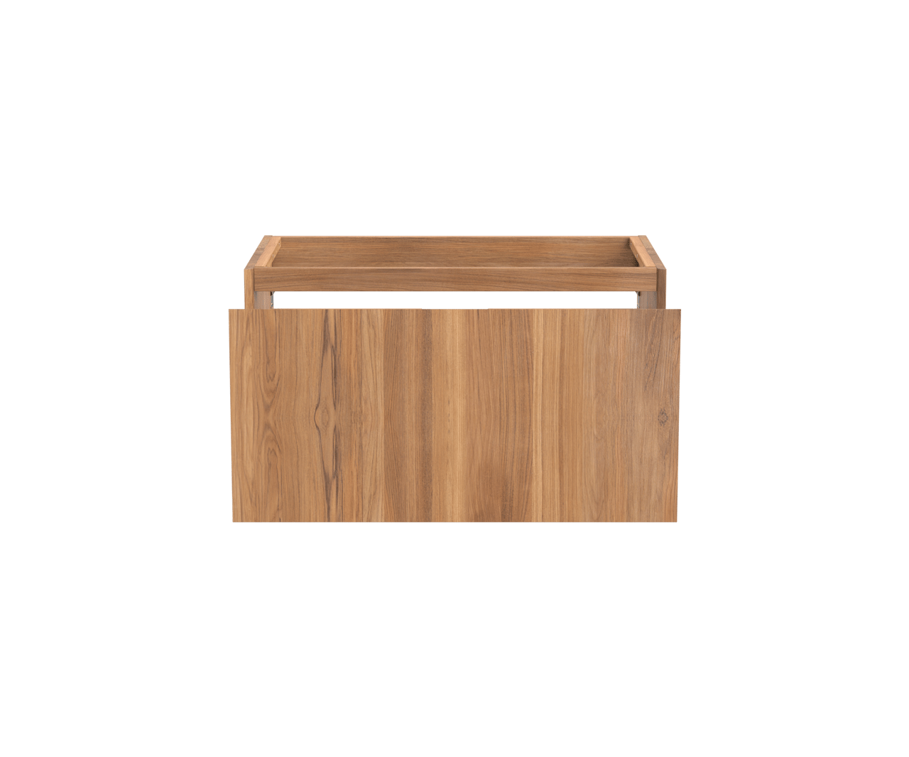 Balmani Idra meuble sous-vasque suspendu 90 x 55 cm teck 2 tiroirs