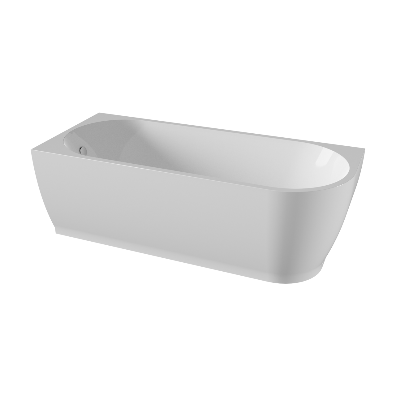 Linie Paulo 1-Personen-Eckbadewanne: links, 170 x 70 cm, Acryl, Weiß matt